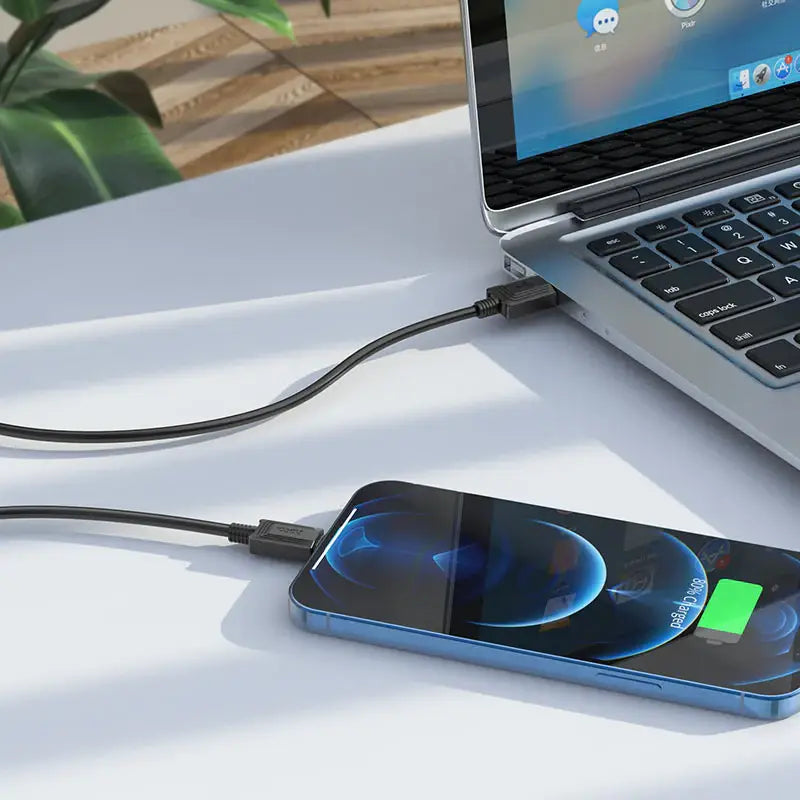 Hoco X73 Charging Data Sync Cable - USB / Lightning / 1 Meter / Black Hoco