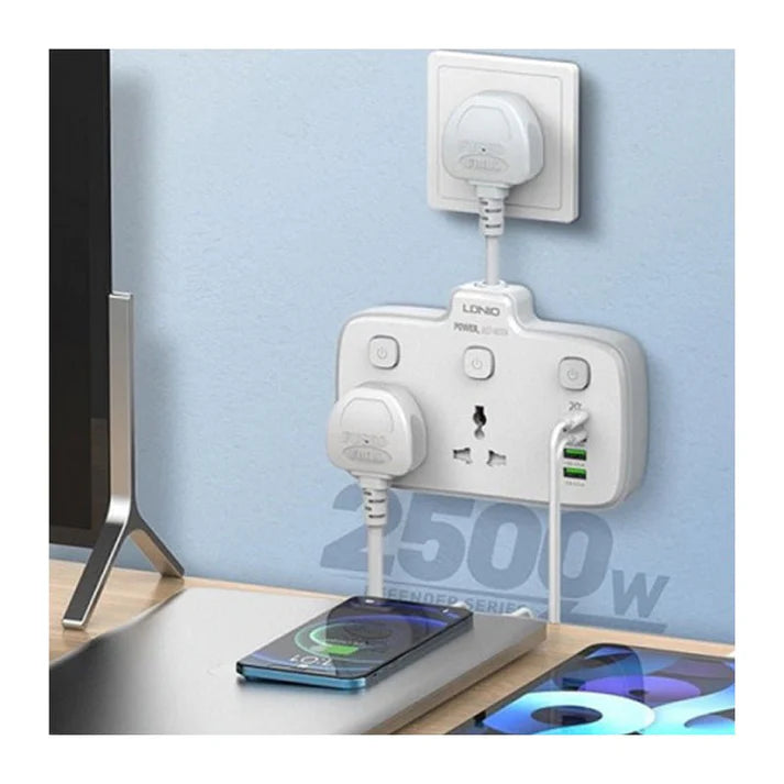 Ldnio Power Strip USB Socket - 2 Way / USB-A / USB-C / White Ldnio
