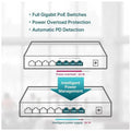 Tp-Link Tl-Sg1008P 8-Port Gigabit Desktop Switch With 4-Port Poe+ TP-Link