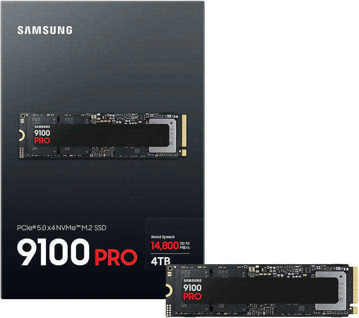 4TB NVMe Samsung 9100 Pro Gen5 Upto 14800Mb/s(MZ-VAP4T0BW) Samsung