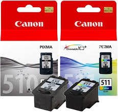Canon PG510 / CL511 Black & Colour Combo Ink Pack Canon