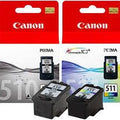 Canon PG510 / CL511 Black & Colour Combo Ink Pack Canon
