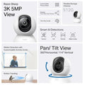 TP-Link Tapo 3K Pan/Tilt AI Home Security Wi-Fi Camera 5MP ( Tapo C230 ) TP-Link