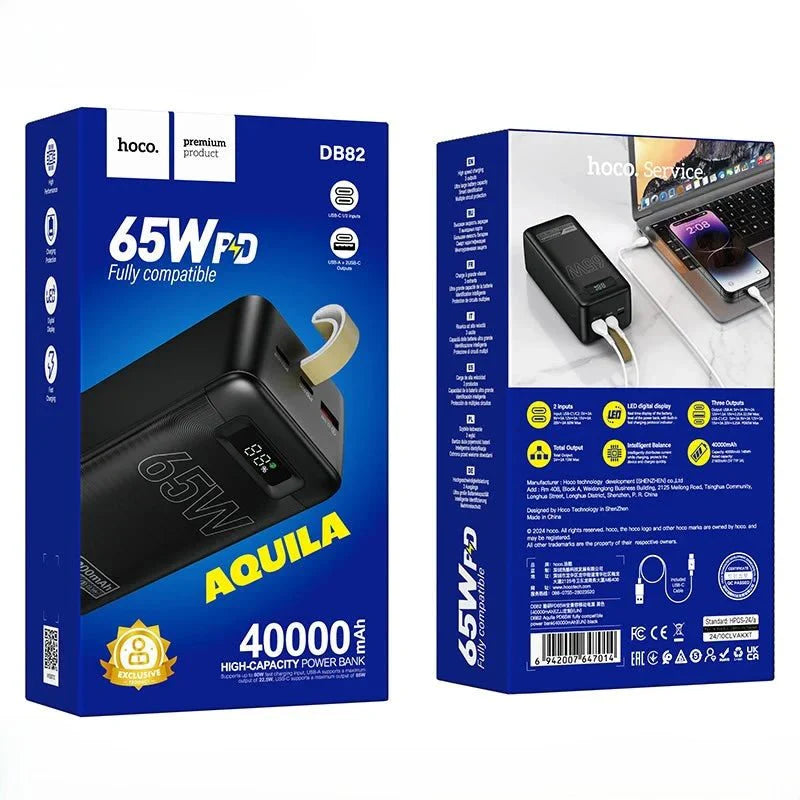 HOCO DB82 40000mAh 65W Fast Charging Power Bank Hoco