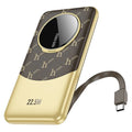 HOCO Leather Grain Finish 10000mAh Power Bank Q29 - Stylish & Portable Hoco
