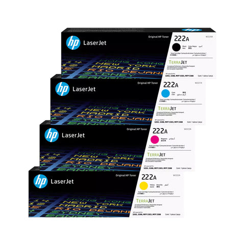 HP 222A LaserJet Toner Cartridge Full Set HP