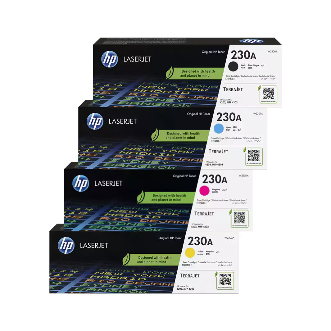 HP 230A LaserJet Toner Cartridge Full Set HP