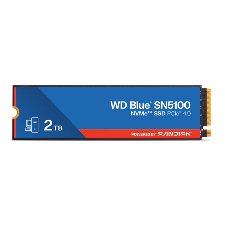 WD WD Blue 2TB NVMe ‎SN5100 internal,Gen4,M.2 2280,7100MB/s (WDS200T5B0E) Western Digital
