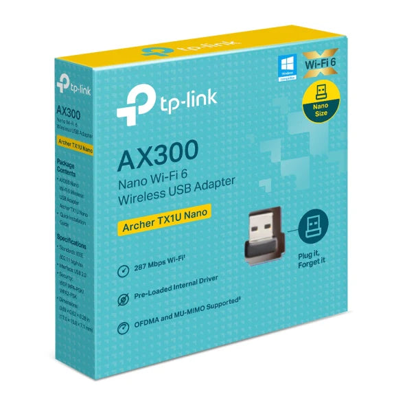 TP-Link Archer TX1U Nano AX300 USB WiFi 6 Adapter TP-Link