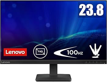 Lenovo L24-4e 23.8" FHD IPS Monitor VGA HDMI Black Lenovo