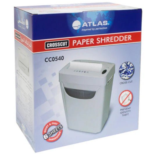 Atlas Cross Cut Shredder 5 Sheets Cc0540 ColorWaves
