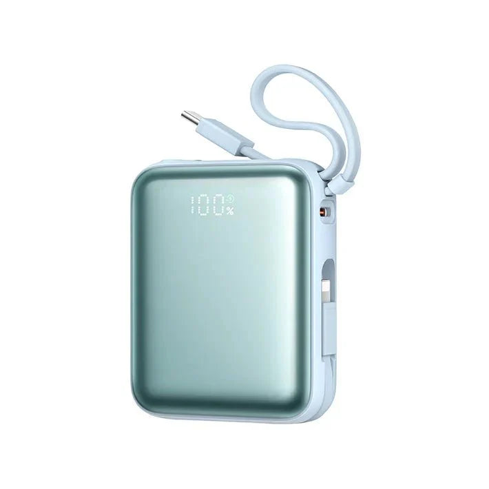 Joyroom JR-PBF27 10000mAh Mini Power Bank – 22.5W Fast Charging, Built-in Dual Cables Joyroom