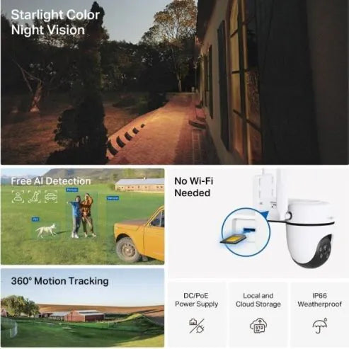 TP-Link Tapo Outdoor Pan/Tilt 4G LTE Camera (Tapo C501GW) TP-Link