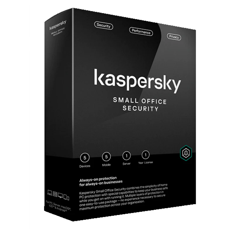 Kaspersky Small Office Security – 5 Desktops + 1 Server, 1 Year Subscription Kaspersky