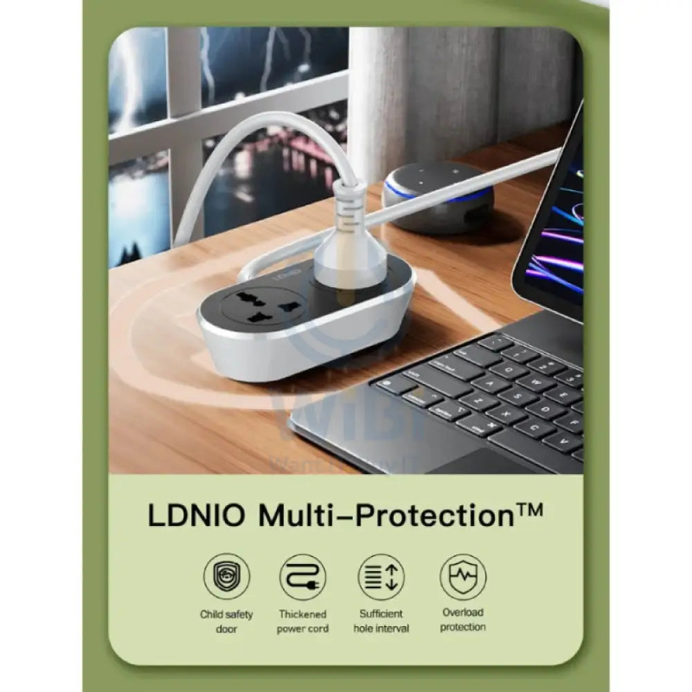 Ldnio SC2018-5M Universal Outlet Extension Cord Ldnio