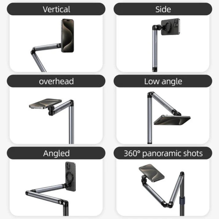 Magnetic Phone Stand TELESIN Floor Live Streaming 360° Mount Telesin