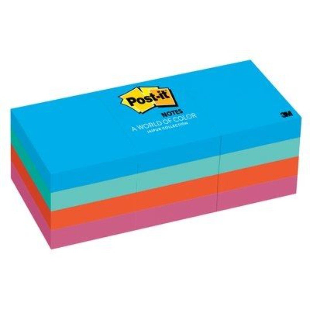 Post-It Ultra Colours 1.5X2 100 Sh/Pad, [Pack Of 12 Pads] ColorWaves