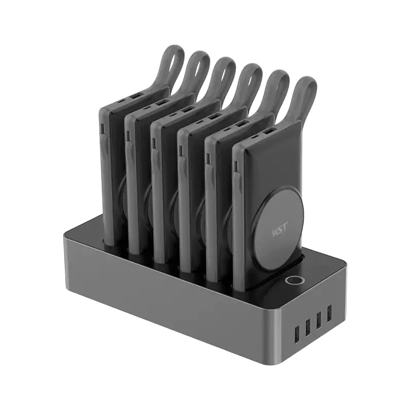 WST Magnetic Wireless Power Bank Docking Station 6 In 1 Wst