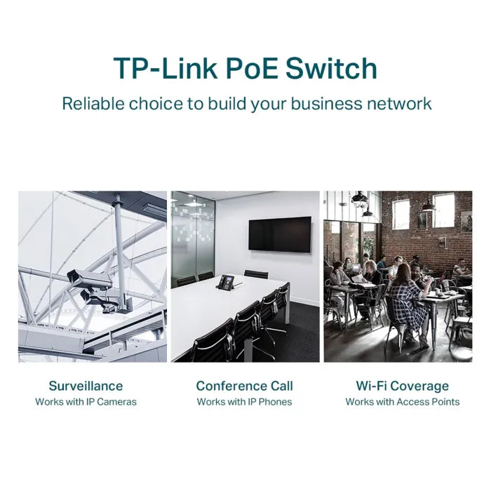 TP-Link (TL-SG1428PE) 28-Port Gigabit Easy Smart Switch with 24-Port PoE+ - 56 Gbps / LAN TP-Link