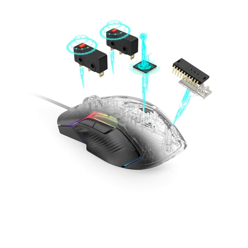 uRage Reaper 600 Gaming Mouse - Wired / Black ColorWaves