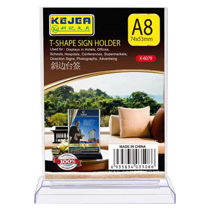 Kejea® T-Shape Card Stand Vertical ColorWaves