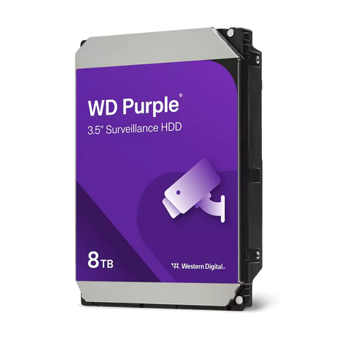 WD Purple 8TB Surveillance Hard Disk Drive - 7200 RPM Class SATA 6Gb/s 128MB Cache 3.5 Inch WD84PURU ColorWaves