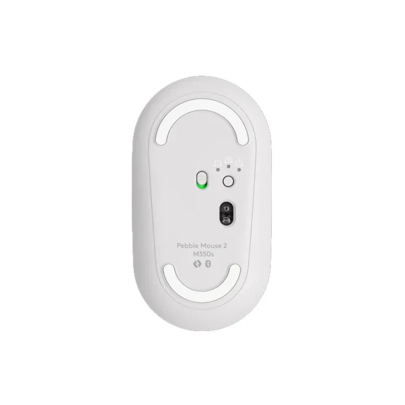 Logitech Pebble Mouse 2 M350S / Wireless / Bluetooth Mouse - Tonal White Logitech