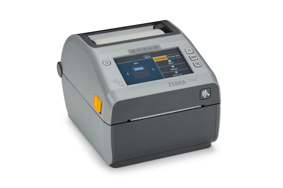 Zebra ZD621 4″ Thermal Transfer Label Printer 300 DPI USB Ethernet Serial BTLE5 EU/UK Cords Zebra